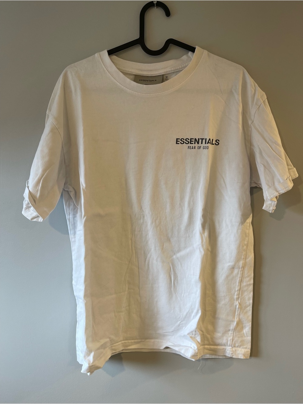 Fear of God Essentials White Short Sleeve Logo Tee